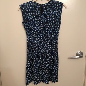 Gap blue pattern dress size 0